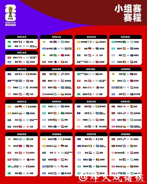 世界杯2026赛程焦点赛事下注计划推荐